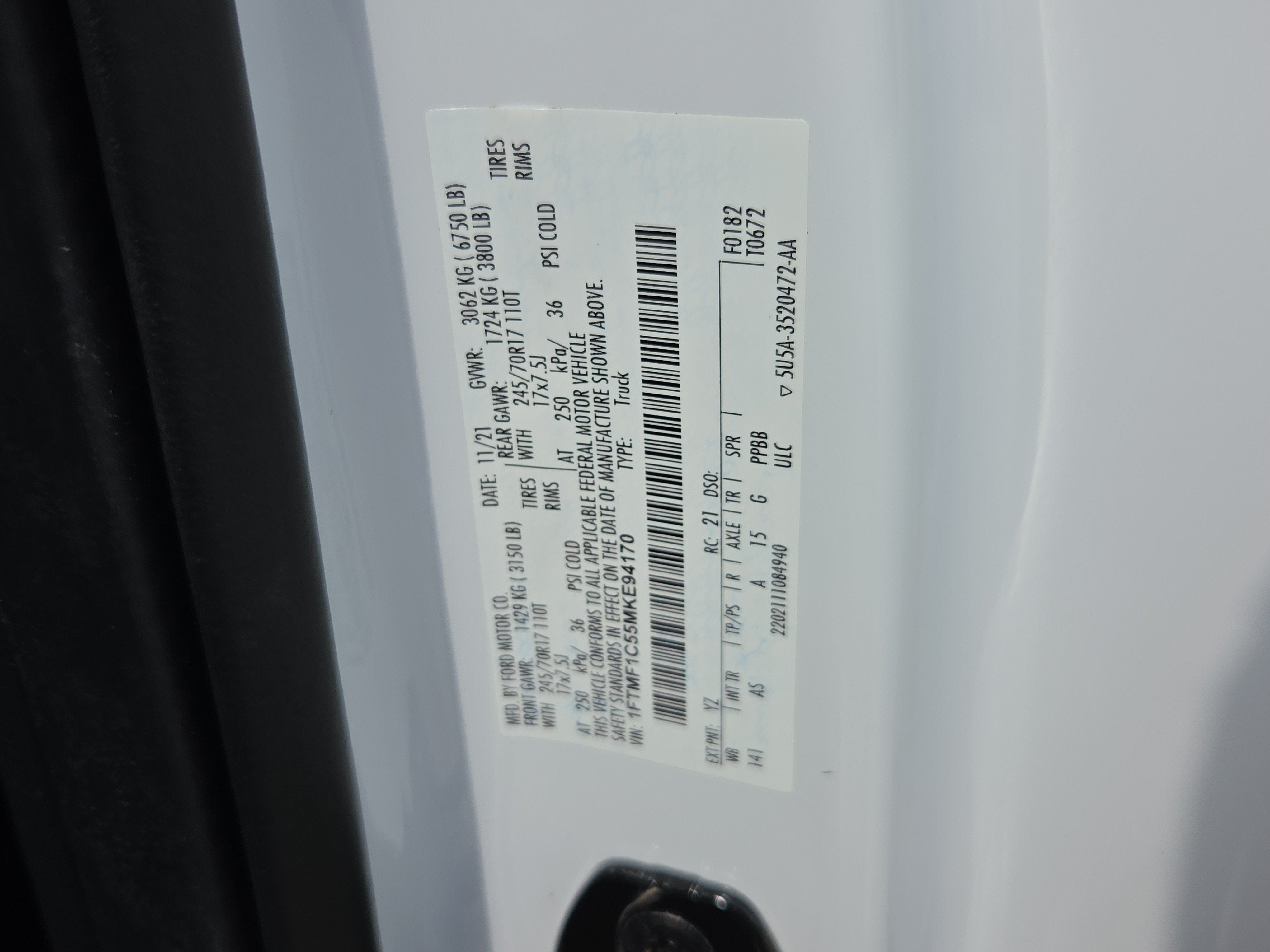 2021 Ford F-150 XL