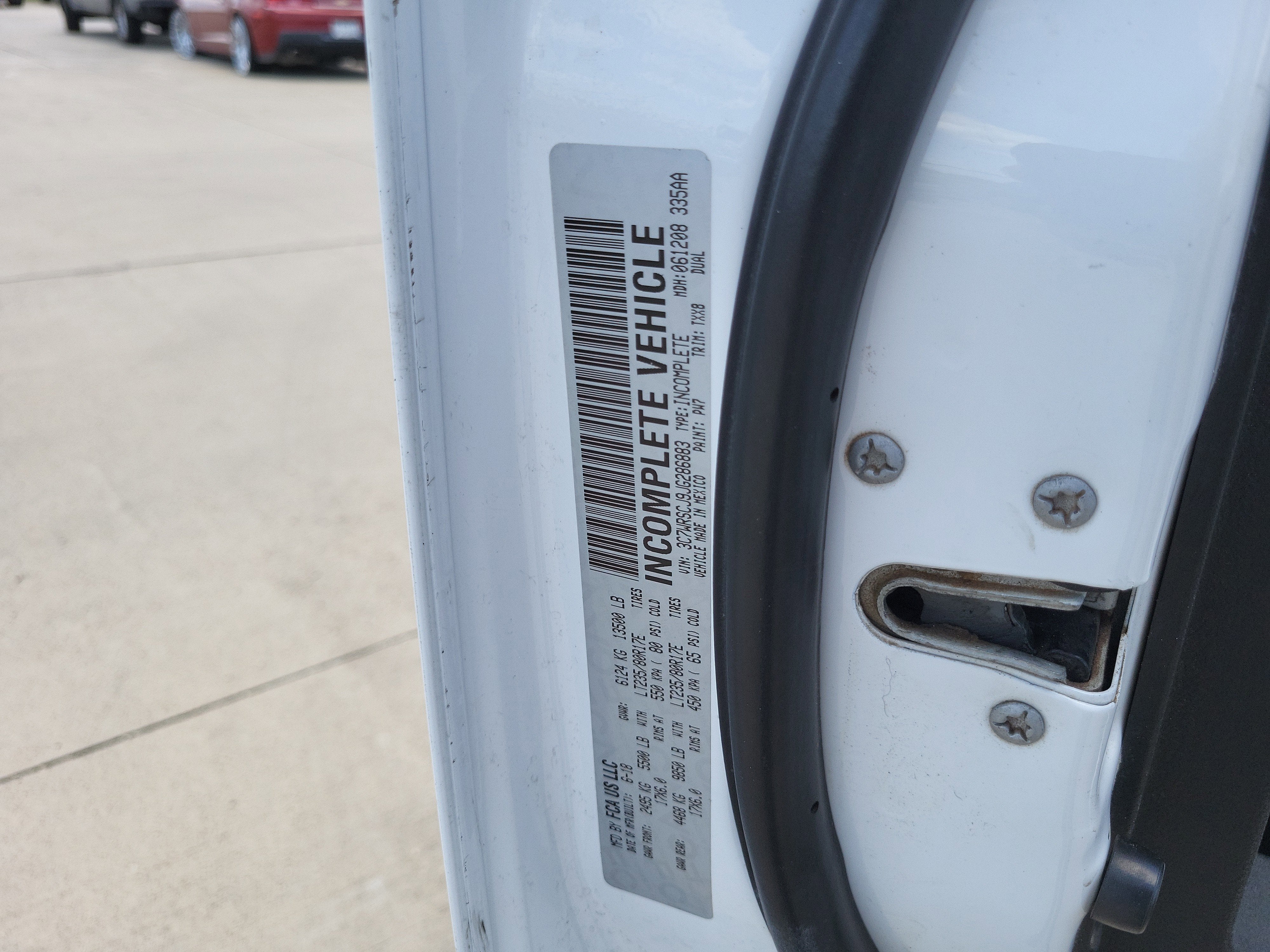 2018 RAM 3500 Chassis Cab Tradesman